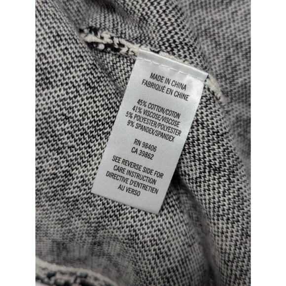 Theory Alancy C Tweedscape Dress Fit Flare Black White Pixel Tank Womens Medium - Picture 6 of 7